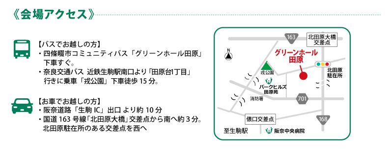 グリーンホール田原へのアクセス
